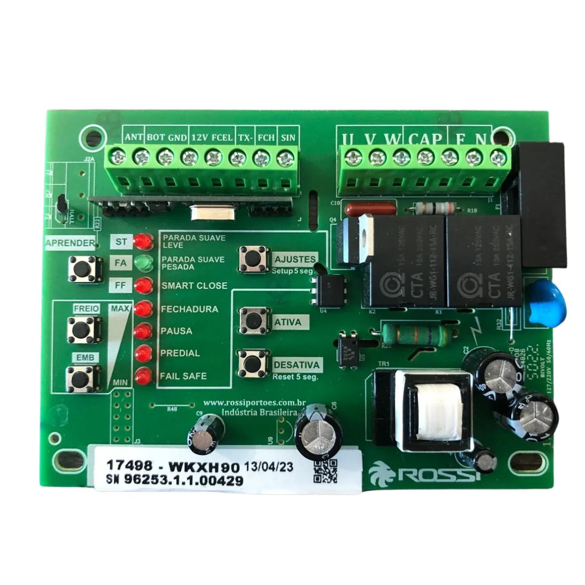 Placa De Comando Central Wkxh90 Para Portão Eletrônico Rossi - Image 1