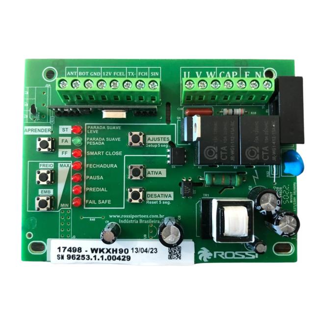 Placa de Comando Central WKXH90 para Portão Eletrônico Rossi - Performance e Confiabilidade