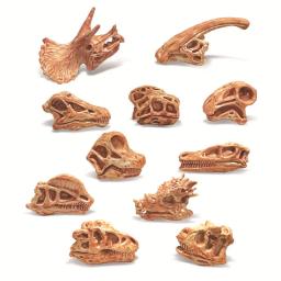 Brinquedo dinossauro de plástico para colecionadores Fóssil animal Modelo de esqueleto de crânio Dinossauros de ensino Presentes artesanais Brinquedos de decoração para casa - Image 3