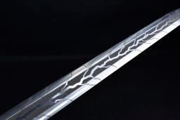 Espada Verdadeira em Aço Inoxidável, Arma Relâmpago do Guerreiro, Guerreiro Antigo, Filme Americano, Artes Marciais Katana, 99cm - Image 5
