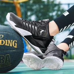 Tênis de basquete respiráveis para homens, Tênis de basquete atlético, Esportes de treinamento ao ar livre antiderrapantes, Tênis masculinos estudantis, Sapatos de campo originais - Image 6