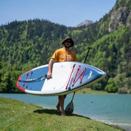 Novo design HYPER stand up paddle board inflável air board double air chamber surf board tour paddle board água bote jangada - Image 1