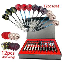 Dardos profissionais Metal Tip Set, 12Pcs Dart Rod, anel antiderrapante, haste de reposição, moagem de pedra, 12Pcs, 22g, 1Pc - Image 1