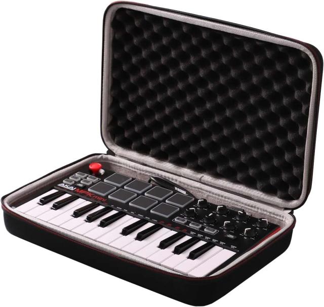 LTGEM Case Akai MPK Mini MK3 Controlador Teclado MIDI USB 25 Teclas Proteção Premium
