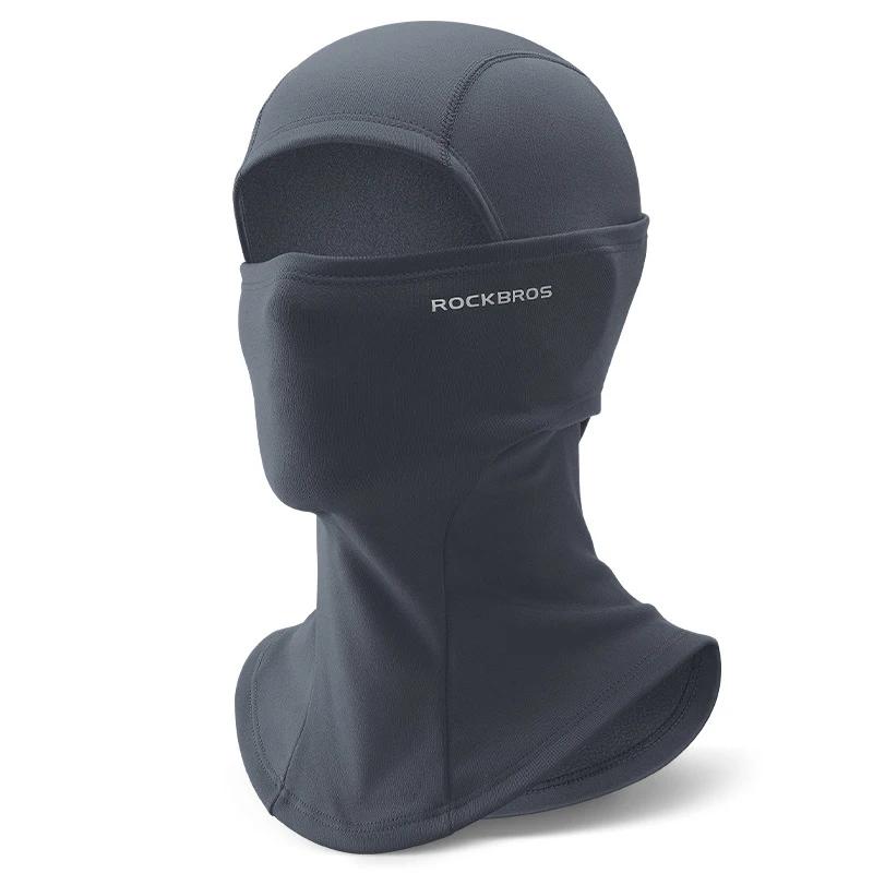 Rockbros manter quente balaclava inverno feminino capacete da bicicleta da motocicleta boné interno ciclismo esqui máscara facial térmica à prova de vento chapéu - Image 1