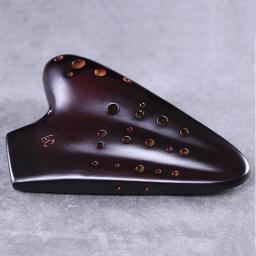 Retro Triplo Cerâmica Ocarina, 12 Buracos, Alto C Key, AC, Handmade, Fumado Instrumentos Musicais, Iniciante, Instrumentos de Sopro - Image 2