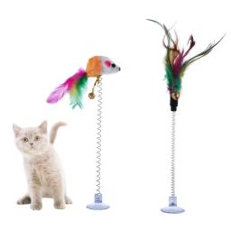 Simulação Rato e Penas Brinquedos Interativos para Cães e Gatos, Acessórios Teaser Pet, Suprimentos Diversão, Gatinho e Cães, 1PC - Image 4
