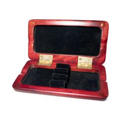 Caso De Madeira Reed com Inner Soft Cloth, Instrumento Acessórios Container, Red Wood Reeds Holder, Caixa De Armazenamento para 3Pcs Oboe Reeds - Image 2