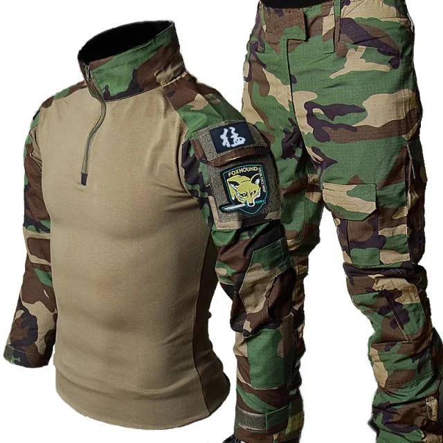 Conjunto Tático Exército Multicam Camuflado para Caça e Caminhada - Leve e Resistente