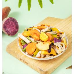 Lanches para animais de estimação liofilizados, teddy bichon, cachorro pequeno, legumes mistos, balde de frutas e vegetais mistos, suprimentos para cães - Image 5