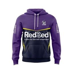 Australian Storm Rugby Jersey para homens, Hoodie, chapéu de treinamento, casa e fora, nome personalizado e número de impressão, qualidade superior, tamanho S-3XL, 2024 - Image 3