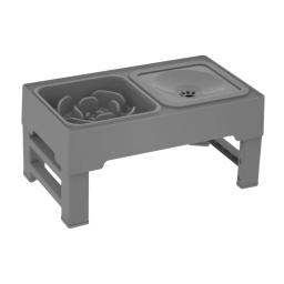 Tigelas de alimentação com água com suporte, tigela para cachorros, altura ajustável, tigela de comida para cães pequenos e gatos - Image 4
