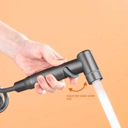 Chuveiro higiênico para bidê sanitário, chuveiro, válvula de ângulo de saída dupla, acessórios de banheiro - Image 4