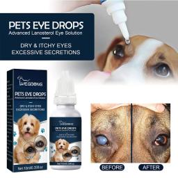 Universal Pet Eye Drops, Cães eficazes Dirt Drops, Eliminar a gota, Secura ocular, Gatos Higiene, Produtos limpos - Image 1