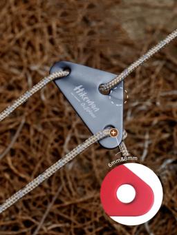 Vento ao ar livre corda fivela, liga de alumínio fivela, anti-derrapante, barraca de acampamento, dossel acessórios, três buracos - Image 1