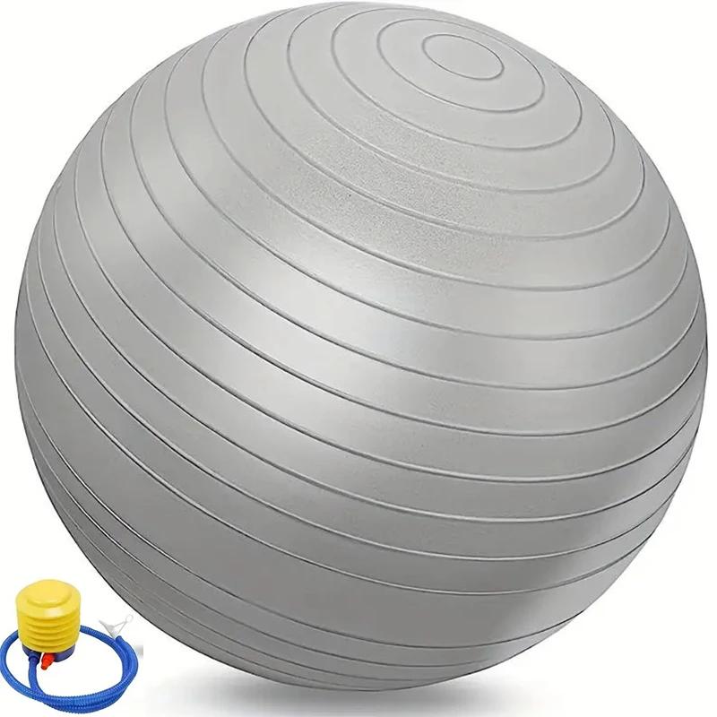 65cm pvc bolas de fitness yoga bola engrossado à prova de explosão exercício em casa ginásio pilates equipamentos bola de equilíbrio - Image 1