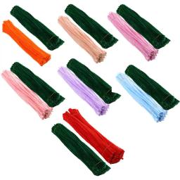 Pipe Cleaners Artesanato Flexível Bendable Fio, Chenille colorido Hastes, DIY Tulip Bouquet Fazendo Kit, Crianças, Menina, Flower Art, 1 Conjunto - Image 4