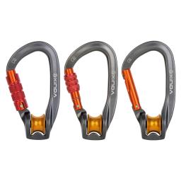 Mosquetão para Equipamento de Montanhismo, D-Ring Escalada Acessórios, Pulley Hook, Bearing, Buckle, Camping Lock, Locking, Mosquetão - Image 1