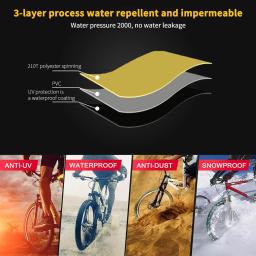 Waterproof Bicycle Rain Cover, protetor UV para bicicleta, Dustproof, 210T, MTB, Motocicleta de montanha, todas as estações, 250x125cm - Image 4