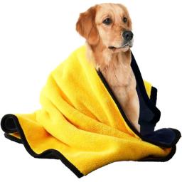 Toalhas de banho absorventes de água toalha de banho conveniente pet shop toalha de limpeza suprimentos para animais de estimação - Image 1