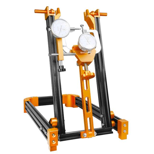 Conjunto Profissional de Rodas para Bicicleta com Suporte de Ajuste e Ferramentas de Reparo