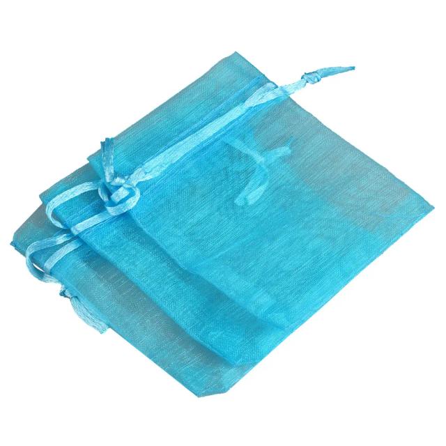 Lote de 50 sacos de organza 5x7 cm para doces e jóias