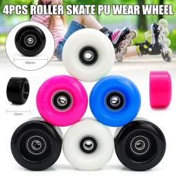 Novas rodas de skate 4 pces rodas resistentes ao desgaste do plutônio para patins de gelo patins skate - Image 1
