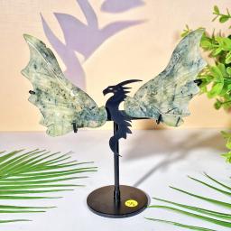 Ala de dragão cristal aleatório com suporte, decoração, pedras preciosas jóias, glitter, cristal de cura presente de aniversário para mulheres 1pc - Image 4