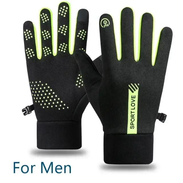 Luvas Térmicas Antiderrapantes Impermeáveis para Homens e Mulheres - Ideal para Atividades ao Ar Livre como Corrida, Esqui e Ciclismo no Inverno