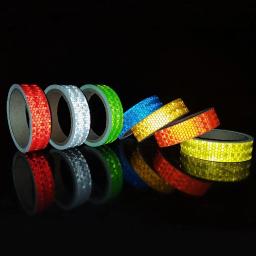 Bicicleta Fluorescente Roda Adesivo Reflexivo, MTB Fita Strip, Ciclismo Aviso de Segurança, fita impermeável do carro, bicicleta, 1 ''* 33FT - Image 1