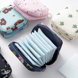 Almofadas sanitárias portáteis Saco de armazenamento para mulheres, Tampon Pouch, Guardanapo Sacos Cosméticos, Ladies Makeup Bag, Girls Hygiene Pad, Organizer - Image 1