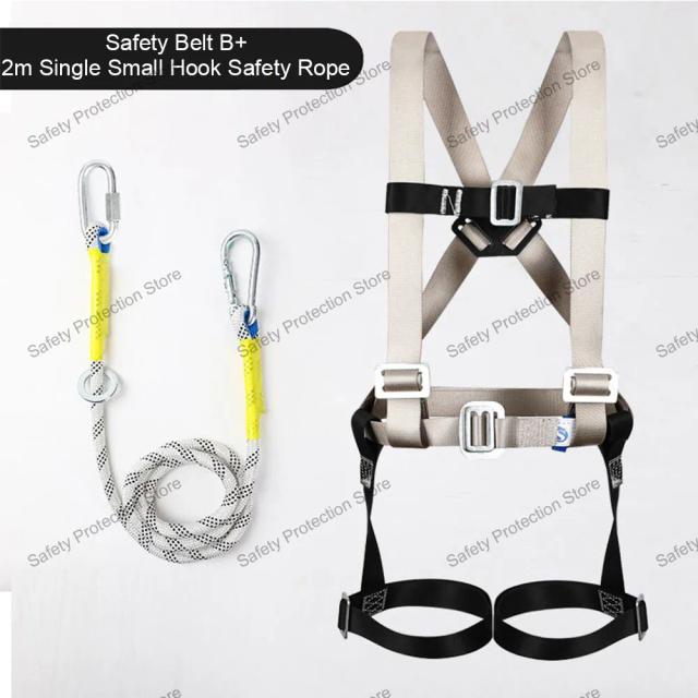 Cinto de Segurança de Corpo Inteiro para Trabalho em Altura: Harness de Escalada e Treinamento ao Ar Livre, Equipamento de Proteção para Construção