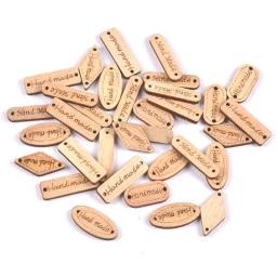 50Pcs Misto Rhombus/Oval/Retângulo Etiquetas De Madeira Inacabadas Pendurado Ornamentos Artesanato Tags de Madeira Suprimentos DIY Handwork Decoração C3361 - Image 1