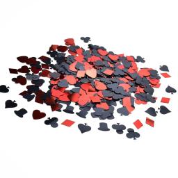 Confete metálico brilhante do pôquer do casino, Las Vegas Party Decor Scatter, 30g - Image 2
