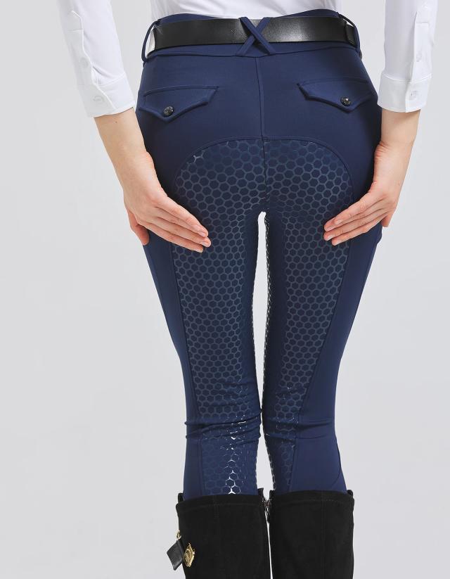 Calça Equestre Feminina Silicone Antiderrapante Resistente ao Desgaste Alta Elasticidade