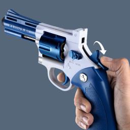 357 zp5 revólver pistola lançador seguro macio bala brinquedo arma modelo airsoft pistola para crianças meninos presente festa de plástico favores - Image 5