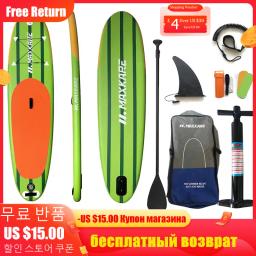Prancha inflável Stand-Up SUP, prancha de remo ultraleve com aletas acessórios, prancha de surf ajustável, novo, 2023 - Image 1