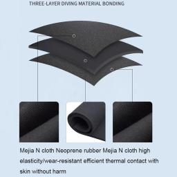 Jaquetas masculinas de neoprene, calças de surf, snorkeling, mergulho, subaquático, roupas de pesca submarina, equipamento kitesurf, 3mm - Image 6