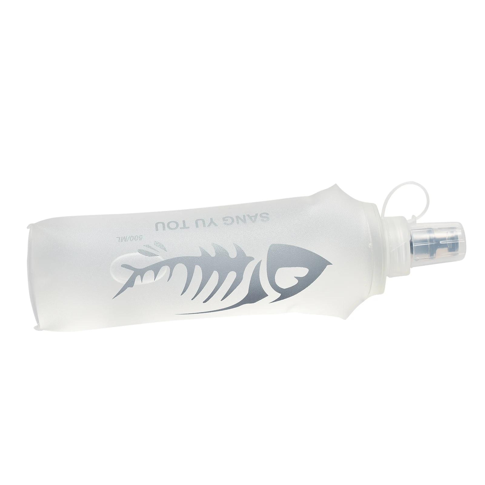 Garrafa de água dobrável de silicone macio, bexiga hidratada, colete, ao ar livre, camping, viagem, esporte, corrida, corrida, 250 ml, 500ml - Image 1