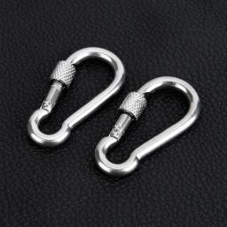 1Pcs Segurança Ao Ar Livre Escalada Mosquetão D-ring Montanhismo Fivela Parafuso Bloqueio Pendurado Gancho Fivela Camping Acessórios - Image 2