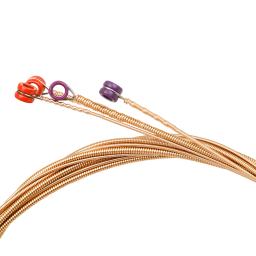 Aleatório-Acoustic Guitar String Kit, acessórios para instrumentos musicais, cordas de metal, peças de reposição, SM11, 6pcs por conjunto - Image 6