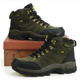 Botas impermeáveis ao ar livre para homens e mulheres, sapatos de inverno, caminhada, escalada, botas de montanha, tênis de caça - Image 1