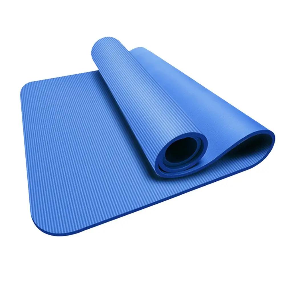 Tapete de ioga de borracha nitrílica antiderrapante 10mm grosso, Almofada portátil para dança ginástica, suporte para tablet, treinamento físico, portátil específico, Deluxe - Image 1