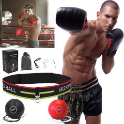 Bola de boxe com headband, olho e mão-olho, treinamento do esforço, gym, exercício do muay thai, exercício da aptidão - Image 2