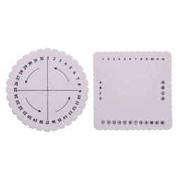 2/4 pçs disco/disco trança redonda quadrada kumihimo miçangas cabo bandeja placa diy corda trançada artesanal artesanato diy jóias desgin placa - Image 4