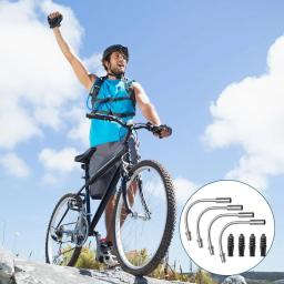 Conjunto de tubo guia de cabo de macarrão de freio V de bicicleta, com 4 peças de tubo guia de cabo de freio de bicicleta e 4 peças de botas de borracha, tubo de curvatura de freio de bicicleta - Image 2