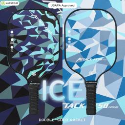 Alpsport nova deusa sakura usapa aprovada rosa pickleball paddle feminino único unibody t700 conjunto de fibra de carbono pro com bola grátis - Image 1