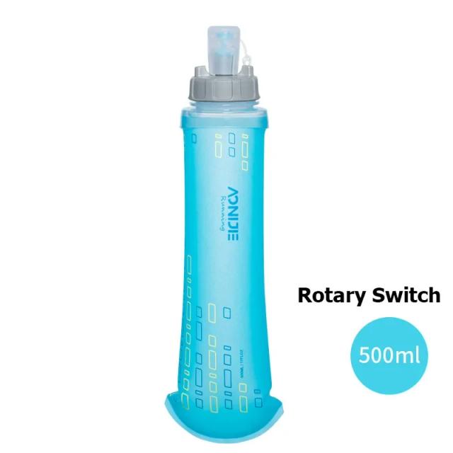 Garrafa Dobrável Aonijie de Silicone para Atividades ao Ar Livre - Ideal para Ciclismo e Corrida, 250-600ml, Material Macio e Saudável