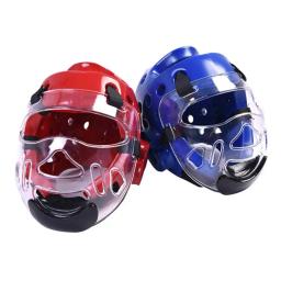 Taekwondo capacete adulto crianças artes marciais luta máscara facial cabeça proteger equipamento de patinação engrenagem cabeça proteger luta rosto capa - Image 5