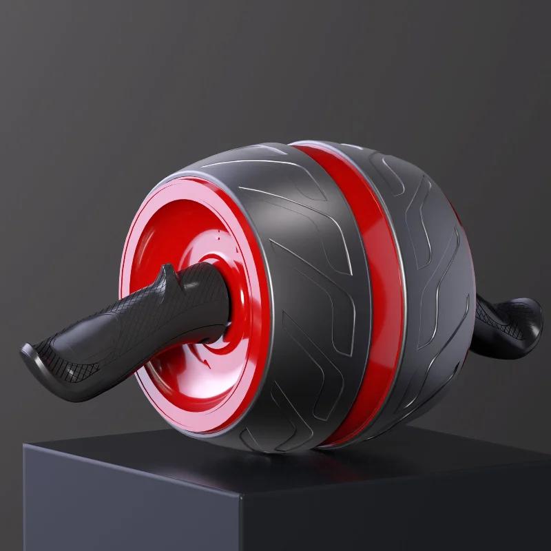 Roda de rolo abdominal multifuncional com joelheira antiderrapante equipamento de treino de núcleo de aperto ergonômico para exercícios de ginástica em casa - Image 1